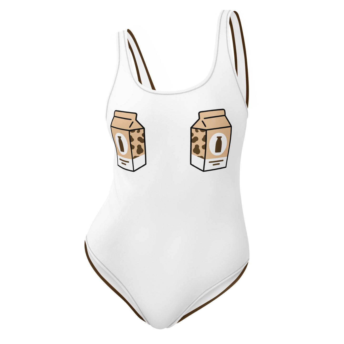 Rich Chocolate 'Got Milkies' One-Piece Swimsuit