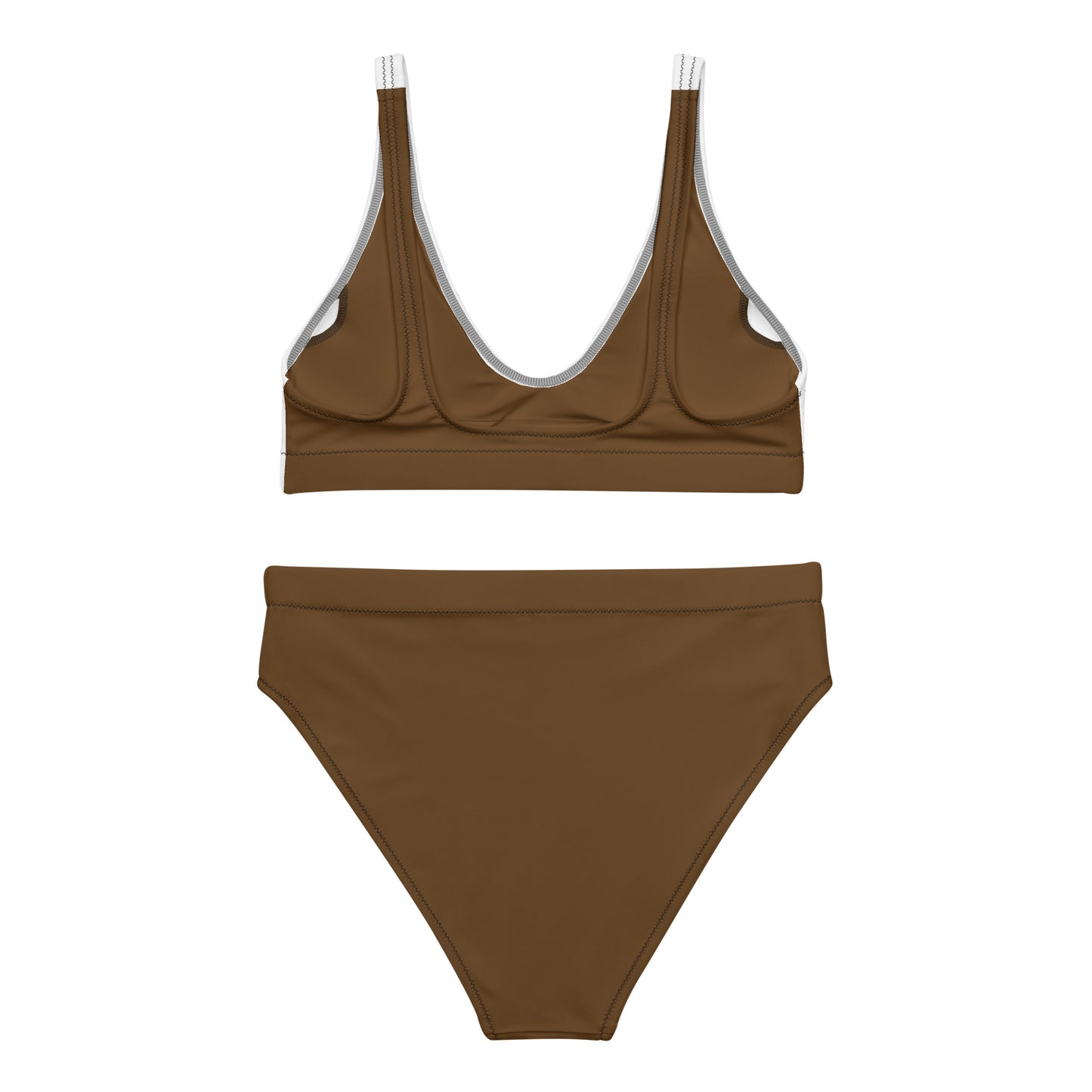 Rich Chocolate Recycled 'Got Milkies' high-waisted bikini