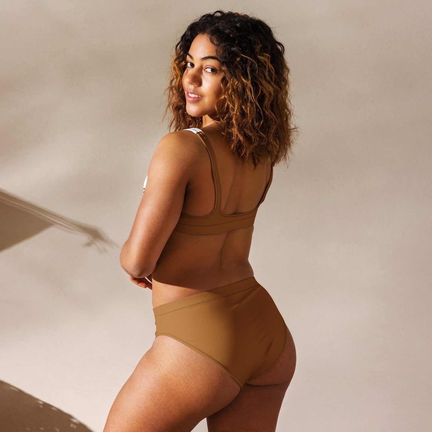 Milk Chocolate Recycled high-waisted 'Got Milkies' bikini